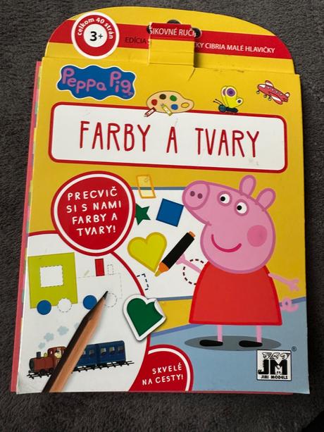 Peppa pig farby a tvary, 
