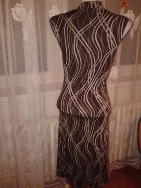 Hnedé elast.šaty xs, xs