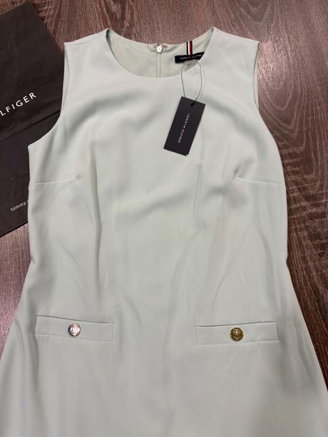 Tommy hilfiger nadherne mentolové letne šaty xs, tommy hilfiger,xs