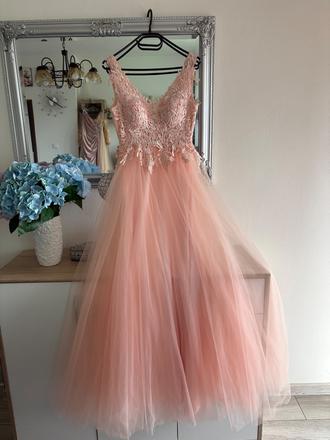 Broskyňové šaty, s