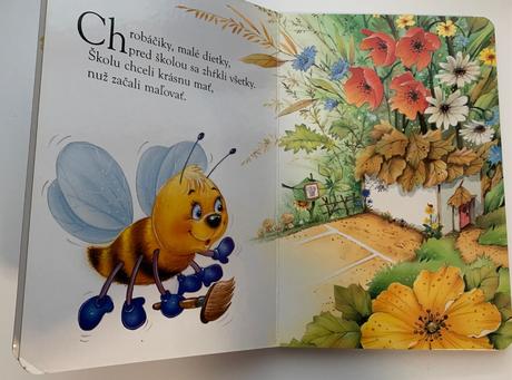 Veselé maľovanie s usilovnou včielkou,