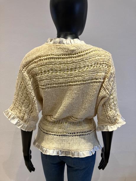 Dámsky béžový sveter krátky rukáv (46), george,xxl