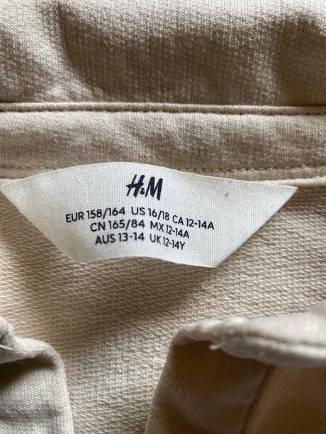 Crop top mikina, h&m,158