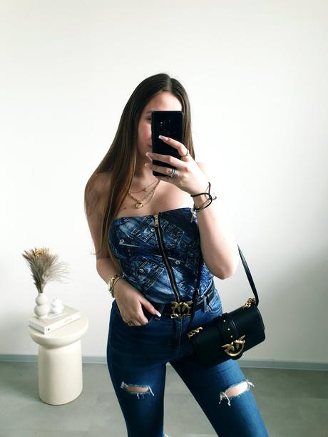 Štýlový top so zipsom m, m