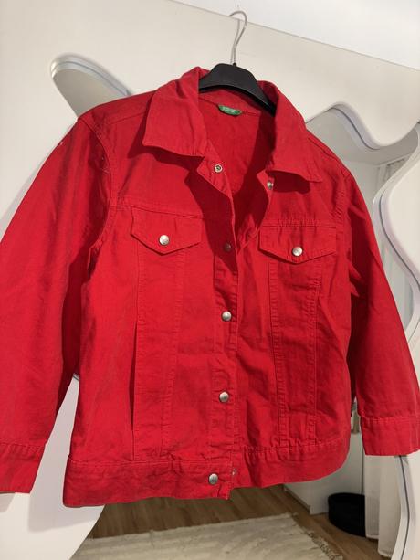 Riflová bunda benetton m, benetton,m