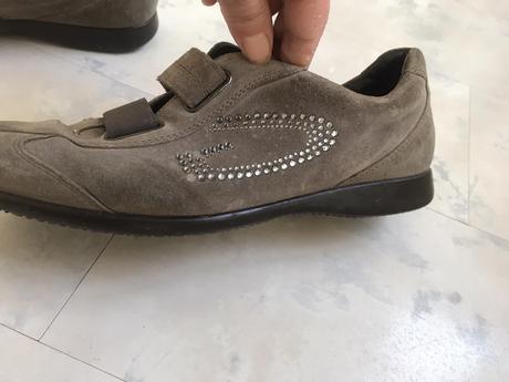 Kožené semišové tenisky, 39