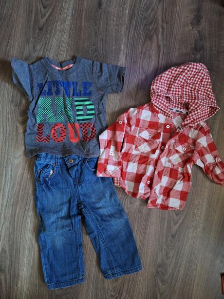 Rifle, tricko, kosela - komplet, marks & spencer,92