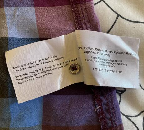 Bavlnená káro košeľa esprit v. 38-40, esprit,40