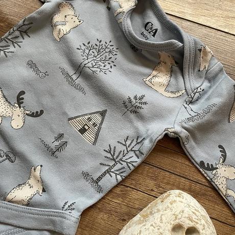 Modré body so zvieratkami, c&a,56