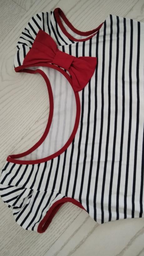 Pruhovana tunika šaty, s