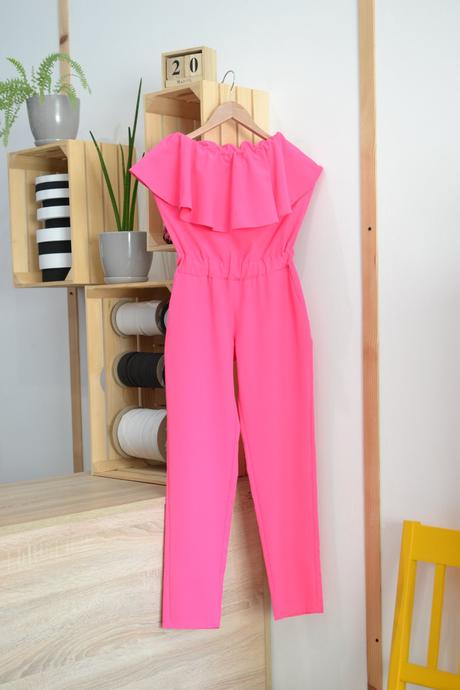 Ružový overal s, s