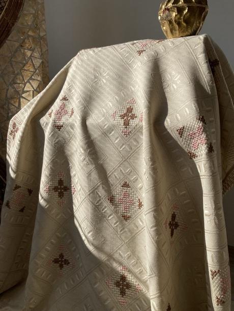 Obrus krémový -priemer-175 cm,, 