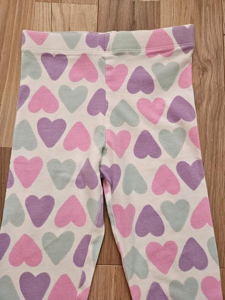 Srdiečkové legíny, h&m,128