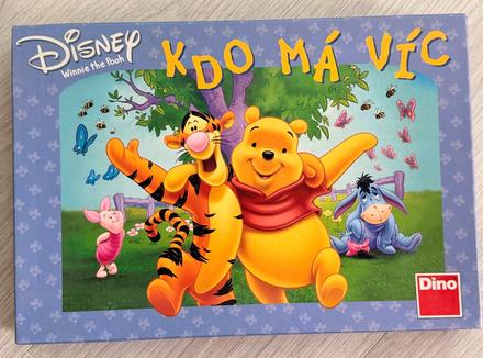 Dino spoločenská hra kdo má víc - macko pu,
