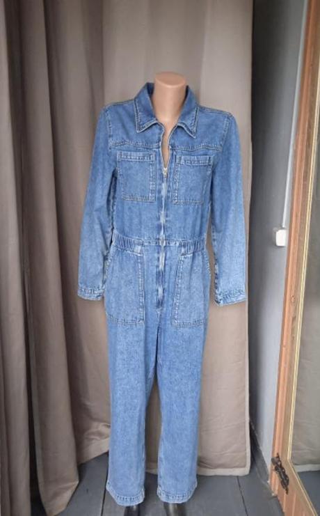 Štýlový rifľový bavlnený overal značky h&m, h&m,m