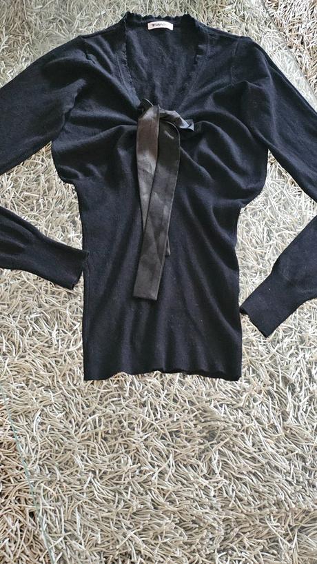 Sveter tenky úzky so stuhou, m