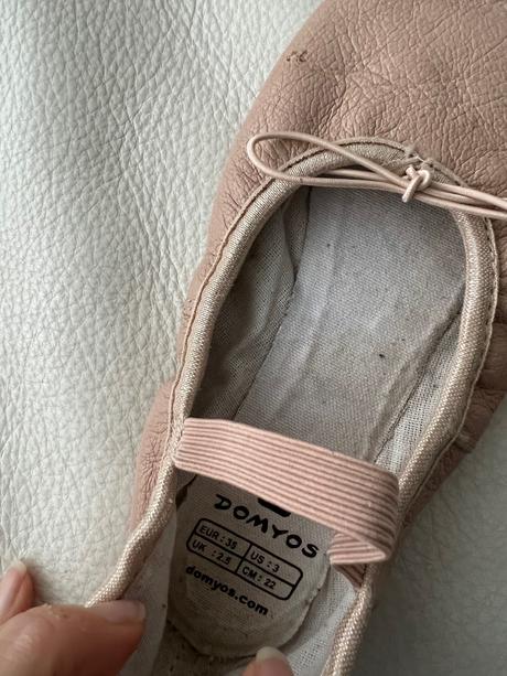 Baletne piškóty celokozene béžové-ružové vel. 35, 35