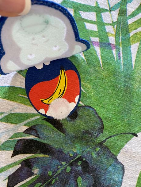 Tričko s aplikáciou zvierat na suchý zips, f&f,98