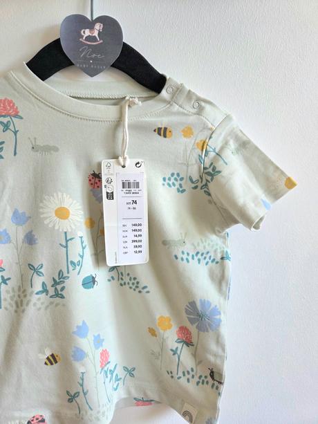 Lindex 74 a 80 tričko chrobáčiky, lindex,74