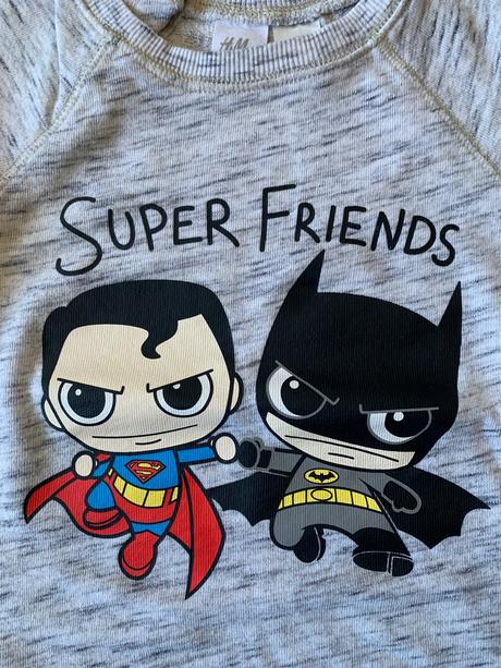Mikinka superman a batman, h&m,92