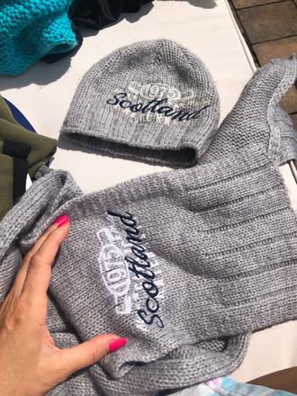 Čiapka a šál benetton 86, benetton,86