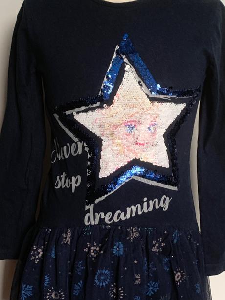 Desigual tmavomodré šaty anna a elsa, desigual,122