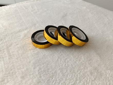 Zlaté samolepiace pásky 4ks,