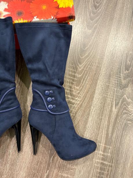 Analpa elisabeth krasne semisove čižmy č.37, 37