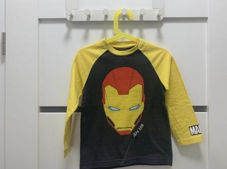 Detské tričko s dlhým rukávom ironman, next,104