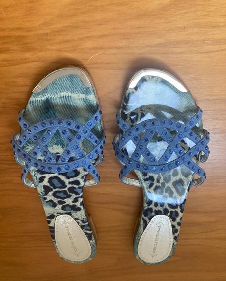 Kožené talianské šlapky, 38