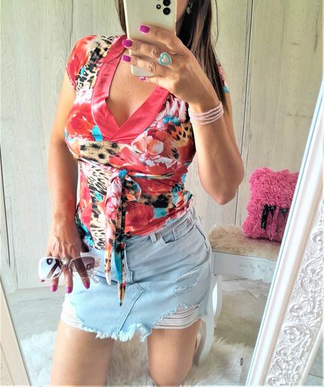 Sexi saténové tričko-s/m, s