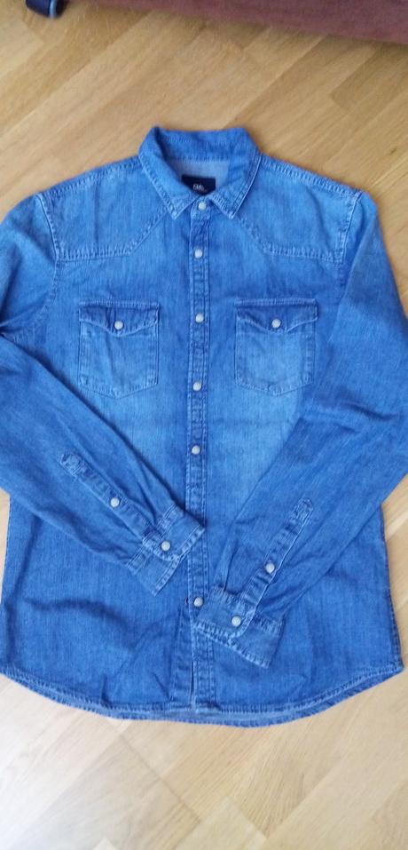 Riflová košeľa, clockhouse,s