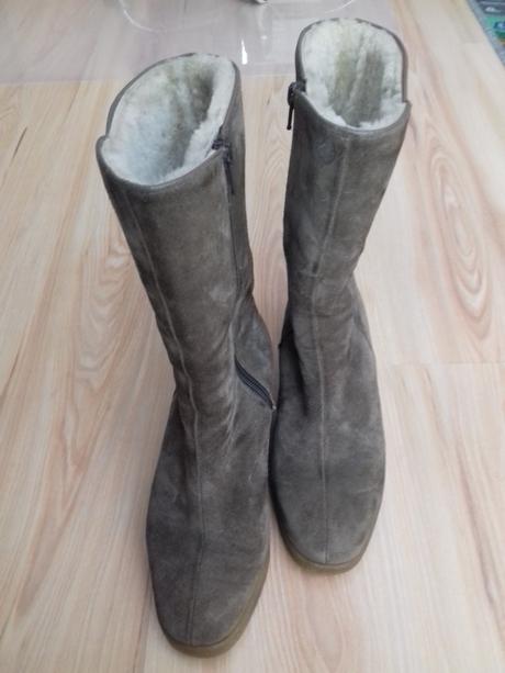 Teplé kožené čižmy ara, ara,37