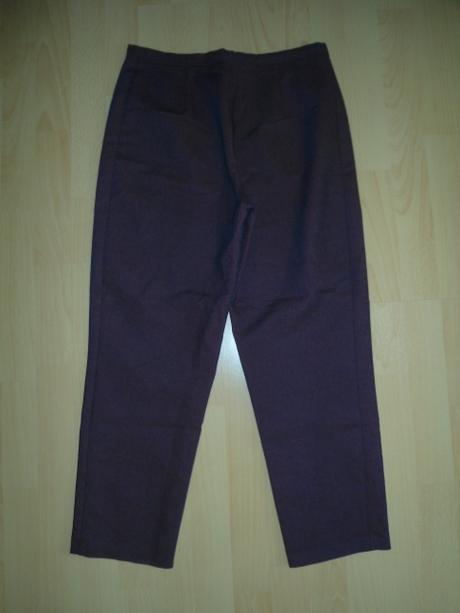 Damske tmavo-cervene nohavice, s