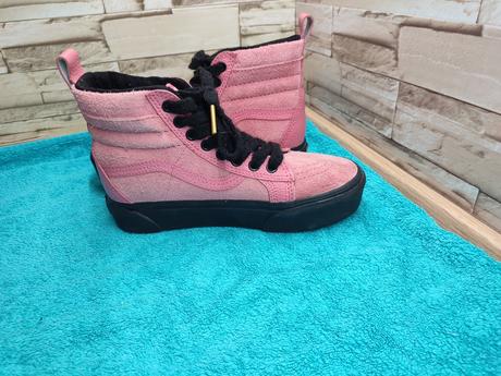 Vans 36 - dámske kožené ružové zateplené topánky, vans,36