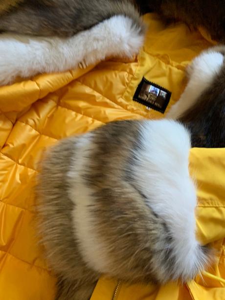 Damsky extravagantny kabat kozuch vetrovka, m