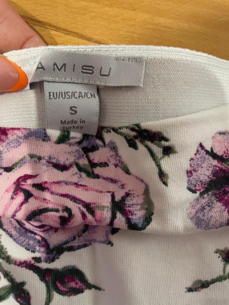 Tričko s kvetinovým vzorom, amisu,s