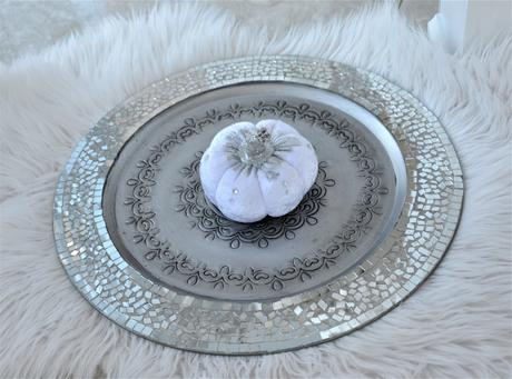 Zrkadlový kovový podnos-priemer 45cm, 