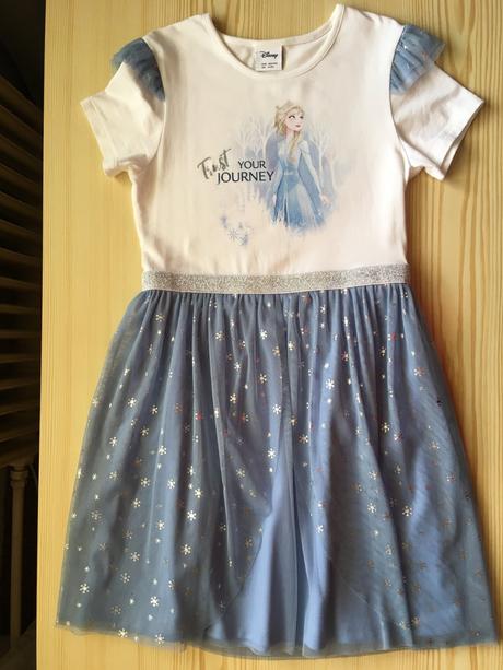Tylové šaty frozen veľ. 122/128, lindex,128