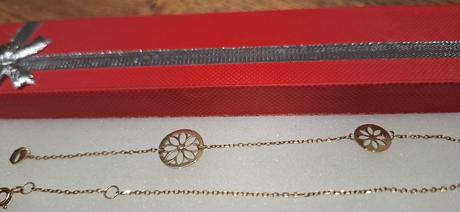 Zlata retiazka náramok na nohu au zlatnictvo, 