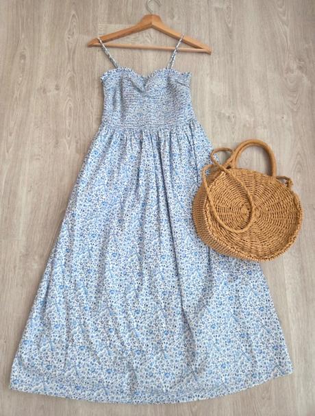 Nadherne bielomodre bavlnene šaty h&m, h&m,s