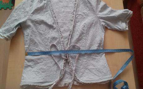 Jedinečná blúzka/letné sačko svetlo zelenkavá, 36