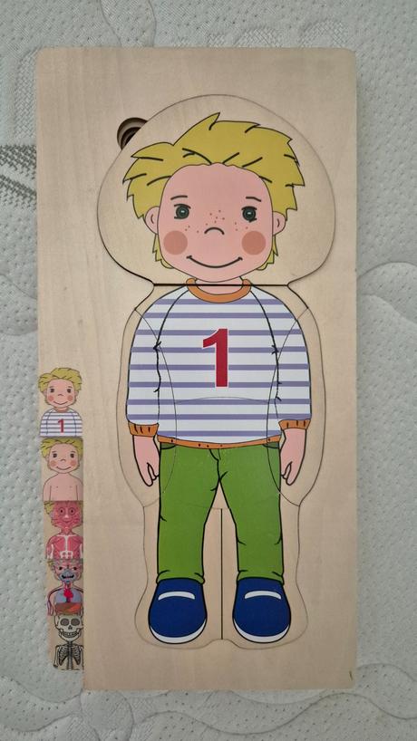 Puzzle ludske telo, chlapec,