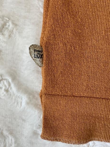 Jemný koňakový svetrík pdl 104, pompdelux,104