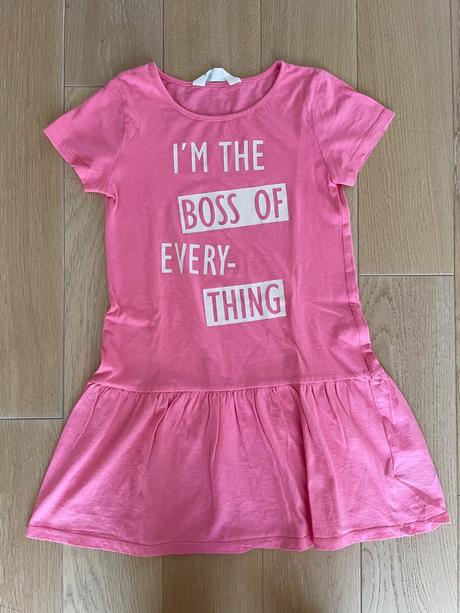 Letné bavlnené saty 122/128, h&m,122