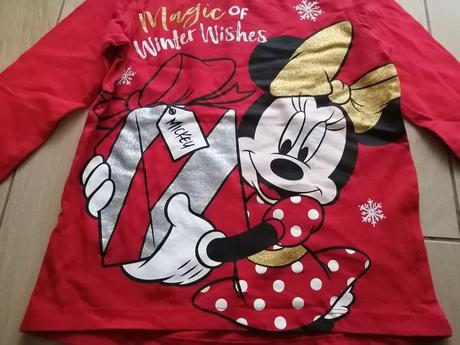 Vianočné tričko s minnie mouse, disney,104