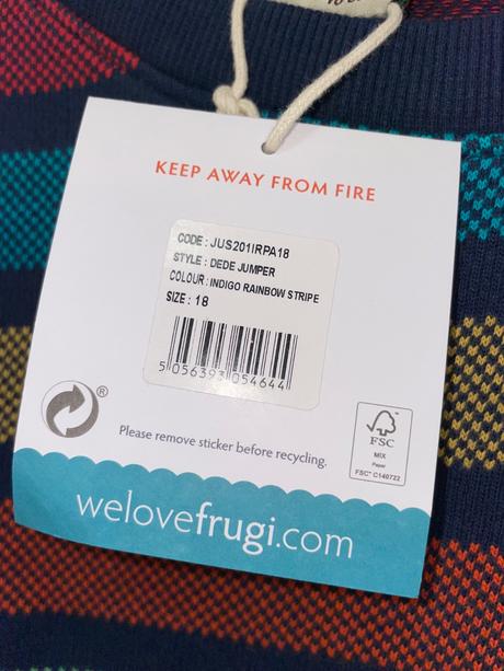 Krásny farebný svetrík z bio bavlny, 46 / 48