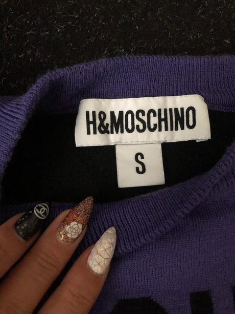 Sveter h&m moschino, s