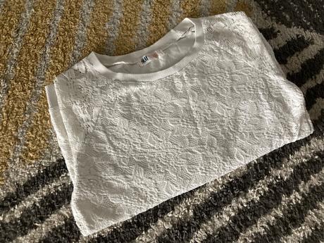 Čipkové tričko 146/152, h&m,146