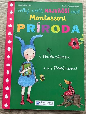 Veľký, väčší, najväčší zošit o prírode montessori,